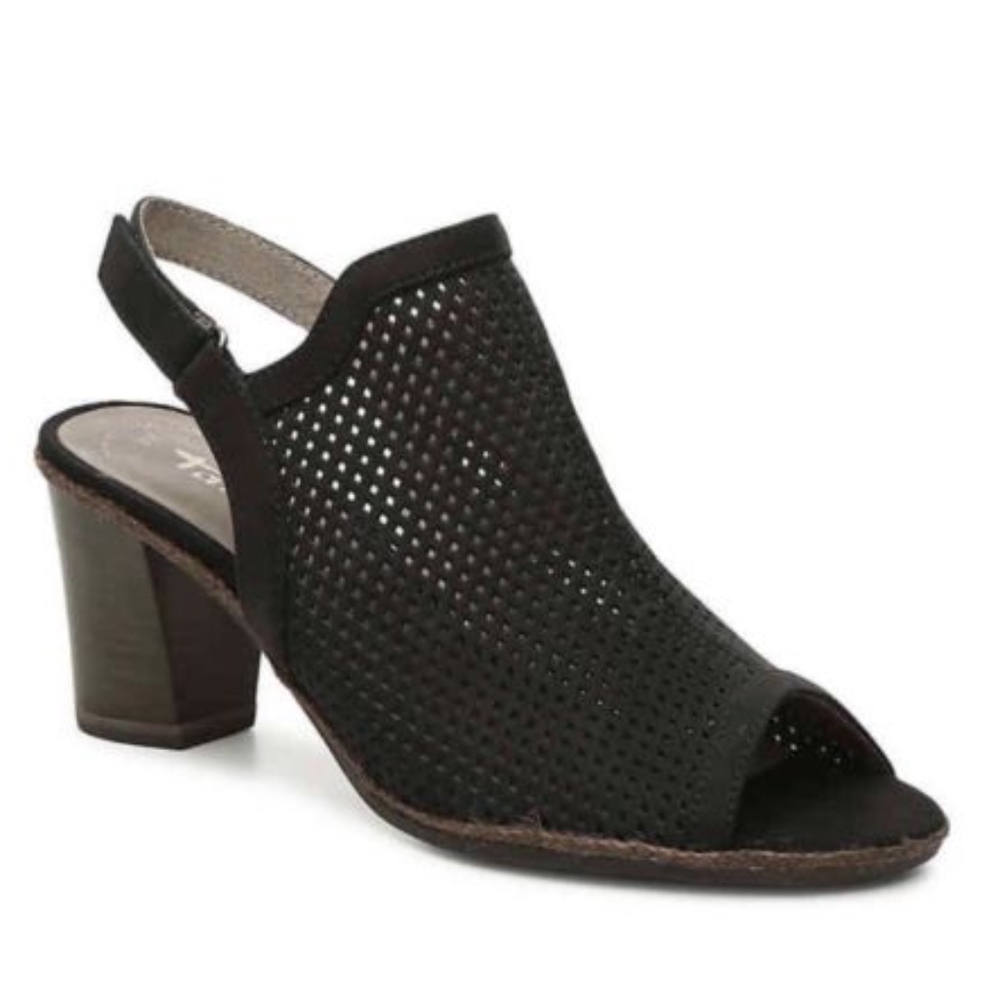 Tamaris | Womens Wortmann Peeptoe Sandal Size 5.5 Black